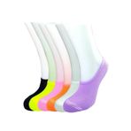Armin Loretta Canlı Renk 6 Adet Kadın Spor Babet Çorap