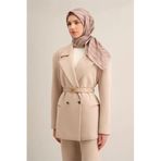 Armine 02 Twill Ipek Eşarp 9351D, Vizon