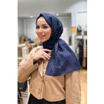 Armine 08PL-21183 Lacivert Gri Yazlık Pure Line Şal Serisi Yaz Trend Şal