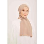 Armine 1-322 Koyu Bej Desenli Şal