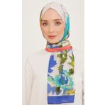 Armine 10001-06 Mor-Yağ Yeşili Trend Şal