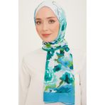 Armine 10001-11 Mavi-Yeşil Trend Şal