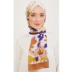 Armine 10001-14 Mor Kahverengi Trend Şal
