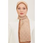 Armine 2-129 Trend Monogram Sütlü Kahve Şal