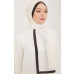Armine 2-159 Trend Monogram Kırık Beyaz Şal