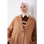 Armine 23K7202 Camel Kadın Kaban