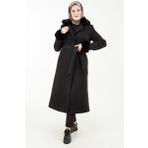 Armine 23KT804 Siyah Kadın Kaban