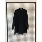 Armine 24KT459 Trend Kolları Ribanalı Kapüşonlu Spor Siyah Tunik