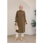 Armine 24KT472 Trend Uzun Yağ Yeşili Tunik