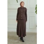 Armine 24KTD600 Trend Kahve Etekli Triko Takım