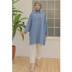Armine 24YT442 İndigo Kadın Tunik