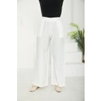 Armine 25YT209 Trend Çilek Kumaş Beli Lastikli Ekru Pantolon