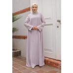 Armine 25YT905 Trend Taş Detaylı Salaş Kesim Lila Elbise