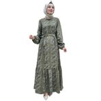 Armine 25YT935 Trend Yağ Yeşili Elbise