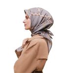 Armine 34 Twill Ipek Eşarp 9346D, Gri