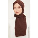 Armine 4-129 Kahverengi Kalpli Şal