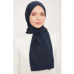 Armine 4-135 Lacivert Kalpli Şal