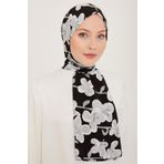 Armine 6348-02 Siyah Gri Şal