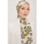 Armine 6348-16 Krem Gri Şal