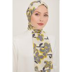 Armine 6348-16 Krem Gri Şal