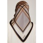 Armine 8845-03 Twill Nostalji İpek Eşarp