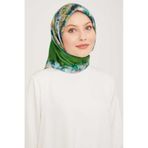 Armine 9043-54 Yeşil Desenli Eşarp