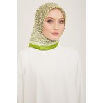 Armine 9149-54 Soft Yeşil Geometrik Desen Sura İpek Eşarp