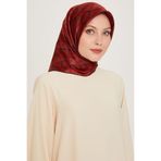 Armine Armine Ipek Eşarp 9204D (Twill) (Nostalji)-56, Bordo
