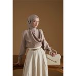 Armine Broş Detaylı Tunik Vizon