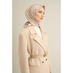 Armine Desenli Saf Ipek Sura Eşarp 9301-05, Camel