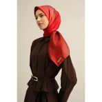 Armine Desenli Saf Ipek Sura Eşarp 9308-34, Bordo