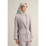Armine Desenli Saf Ipek Sura Eşarp 9310-32, Yeşil