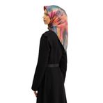 Armine Desenli Saf Ipek Twill Eşarp 9308-01, Turuncu