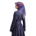 Armine Desenli Saf Ipek Twill Eşarp 9308-31, Mor
