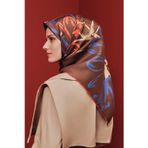 Armine Desenli Saf Ipek Twill Eşarp 9322- 84