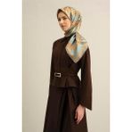 Armine Desenli Saf Ipek Twill Eşarp 9333- 84
