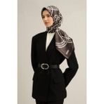 Armine Desenli Saf Ipek Twill Eşarp 9333- 85