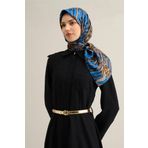 Armine Desenli Saf Ipek Twill Eşarp 9335- 01