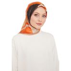 Armine - İpek Eşarp 2024 İlkbahar Yaz Twill İpek Turuncu 9138-86