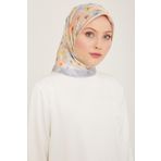 Armine İpek Eşarp 2024 Yaz - 9108-36 Bebe Mavi Twill