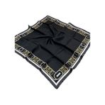 Armine İpek Eşarp 2024 Yaz - 9175-54 Twill - Siyah Gold