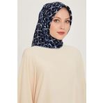 Armine İpek Eşarp 2025 Kış - 9207-33 Lacivert Twill