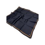 Armine İpek Eşarp 2025 Kış - 9260-09 Lacivert Twill Lacivert Gold