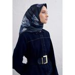 Armine İpek Eşarp 2026 Kış - 9419-56 Lacivert Twill