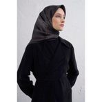 Armine İpek Eşarp 2026 Kış - 9428-52 Siyah Füme Sura