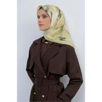 Armine İpek Eşarp 2026 Yaz - 9515-35 Soft Sarı Taş Twill