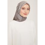Armine Ipek Eşarp 9150D-87 2024 Yaz Ipek Twill, Gri