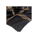 Armine İpek Eşarp Nostalji - 8113-06 Siyah Gold Twill