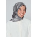 Armine İpek Eşarp Nostalji - 8333-08 Açık Gümüş Twill