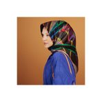 Armine İpek Eşarp Nostalji - 8843-07 Siyah Yeşil Twill